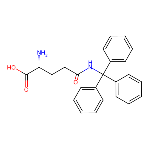 Ndelta-Trityl-D-glutamine structure