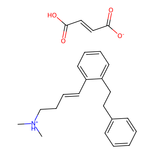 3-Butenylamine, N,N-dimethyl-4-(o-phenethylphenyl)-, fumarate (1:1) structure