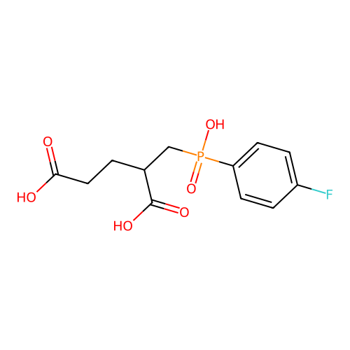 Pentanedioic acid, 2-[[(4-fluorophenyl)hydroxyphosphinyl]methyl]- structure