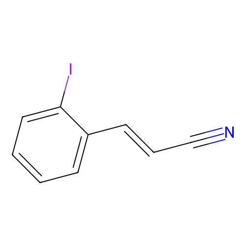 2-Iodocinnamonitrile structure