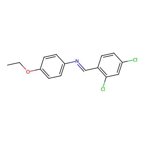 1-(2,4-dichlorophenyl)-N-(4-ethoxyphenyl)methanimine structure