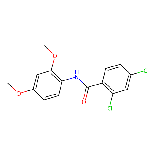 2,4-dichloro-N-(2,4-dimethoxyphenyl)benzamide structure