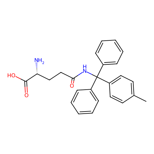 Ndelta-Methyltrityl-D-glutamine structure