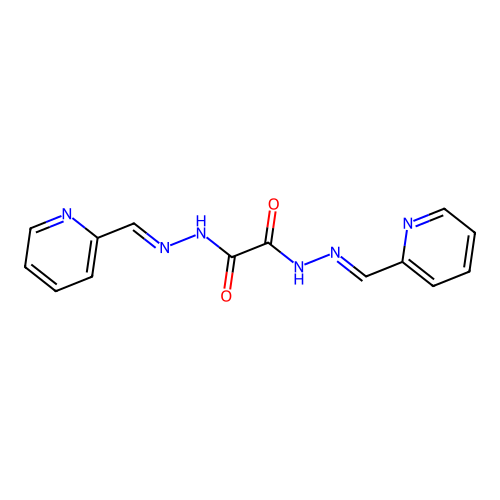 N,N'-bis(pyridin-2-ylmethylideneamino)oxamide structure