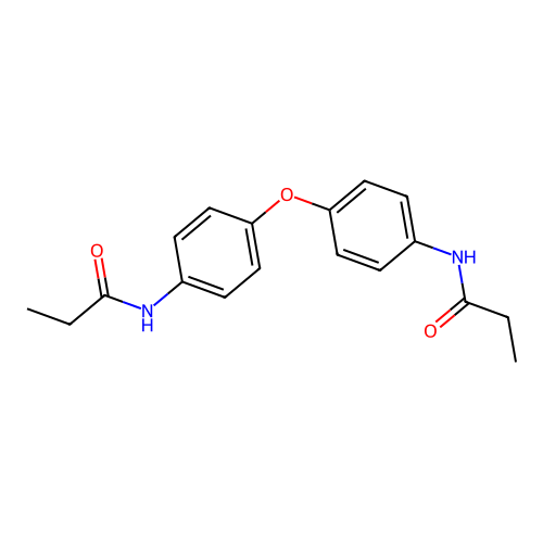 N,N'-(oxydibenzene-4,1-diyl)dipropanamide structure