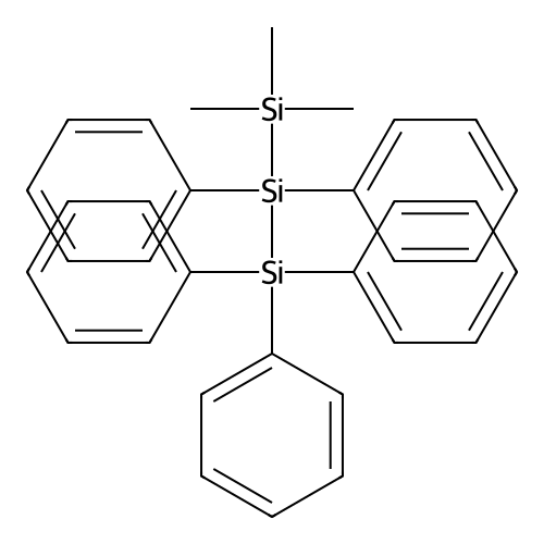 3,3,3-Trimethyl-1,1,1,2,2-pentamethyltrisilane structure