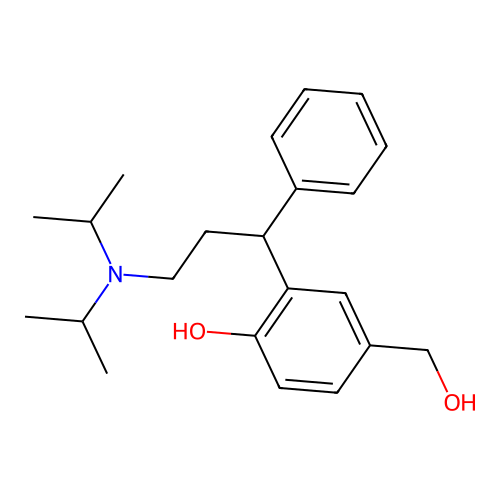 2-(3-(Di(propan-2-yl)amino)-1-phenylpropyl)-4-(hydroxymethyl)phenol structure