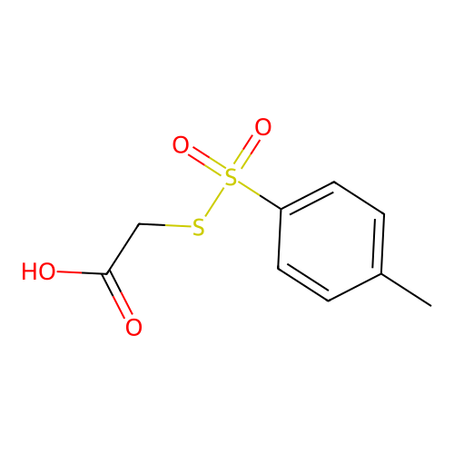 2-(4-Methylphenyl)sulfonylsulfanylacetic acid structure
