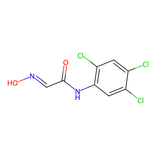 2-hydroxyimino-N-(2,4,5-trichlorophenyl)acetamide structure