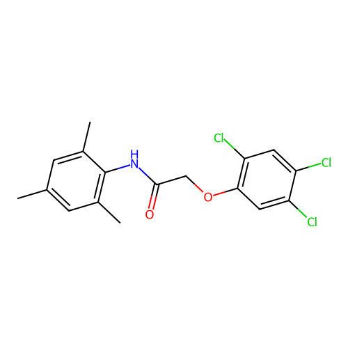 2-(2,4,5-Trichlorophenoxy)-2',4',6'-trimethylacetanilide structure
