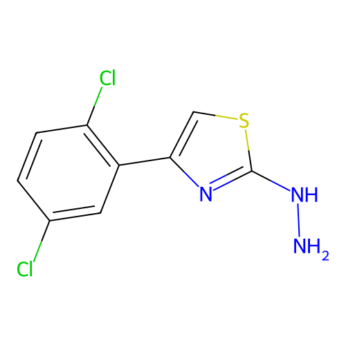 4-(2,5-Dichlorophenyl)-2-hydrazinylthiazole structure