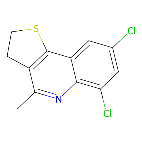 6,8-Dichloro-4-methyl-2,3-dihydrothieno[3,2-c]quinoline structure