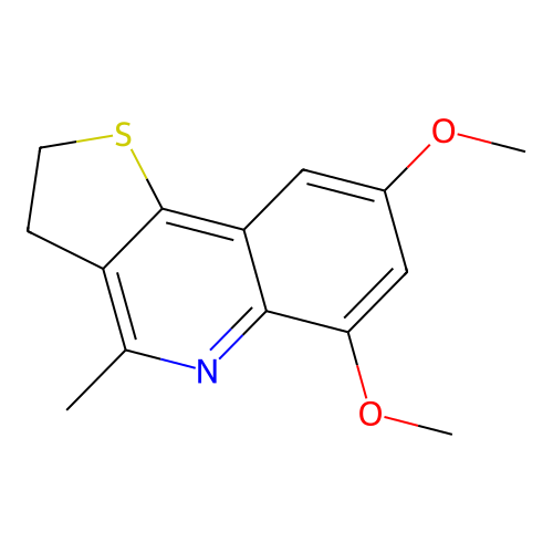 6,8-Dimethoxy-4-methyl-2,3-dihydrothieno[3,2-c]quinoline structure