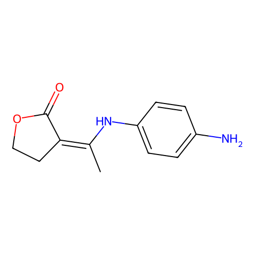 3-[1-(4-Aminoanilino)ethylidene]oxolan-2-one structure