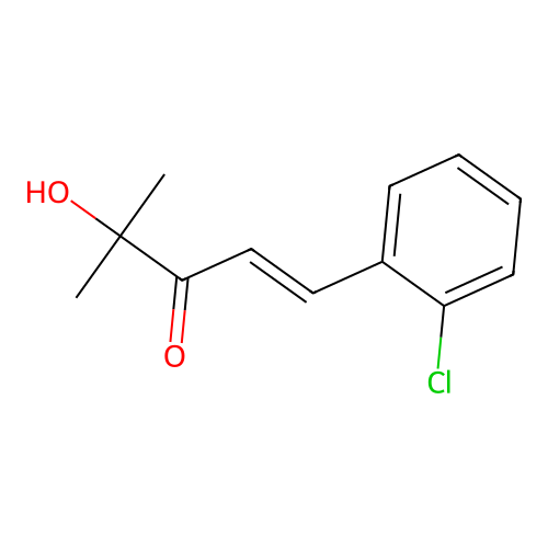 1-(2-Chlorophenyl)-4-hydroxy-4-methyl-1-penten-3-one structure