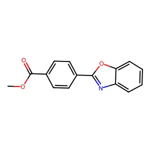 Methyl 4-(benzoxazol-2-yl)benzoate structure