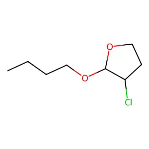 2-Butoxy-3-chlorotetrahydrofuran structure