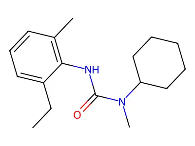 1-Cyclohexyl-3-(2-ethyl-6-methylphenyl)-1-methylurea structure