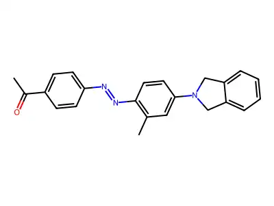 4'-(4-(2-Isoindolinyl)-2-methylphenylazo)acetophenone structure