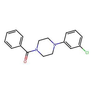 [4-(3-Chlorophenyl)piperazin-1-yl]-phenylmethanone structure