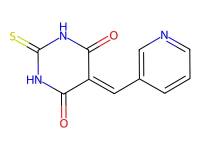 5-(3-Pyridylmethylidene)-2-thioxohexahydropyrimidine-4,6-dione structure
