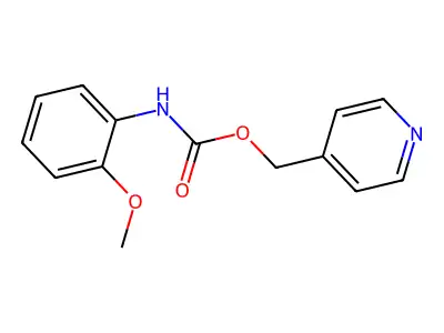 Carbamic acid, (2-methoxyphenyl)-, 4-pyridinylmethyl ester structure