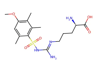 H-Arg(MTR)-OH structure