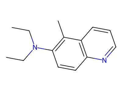 N,N-diethyl-5-methylquinolin-6-amine structure