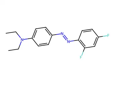 4-[(E)-(2,4-difluorophenyl)diazenyl]-N,N-diethylaniline structure