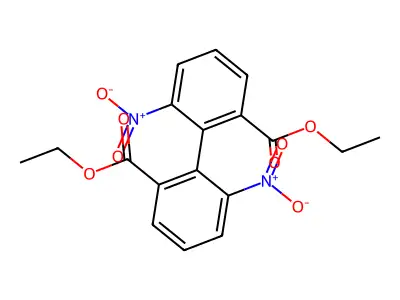 6,6'-Dinitro-diphenic acid diethyl ester structure