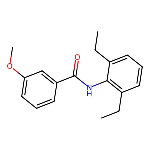 N-(2,6-diethylphenyl)-3-methoxybenzamide structure