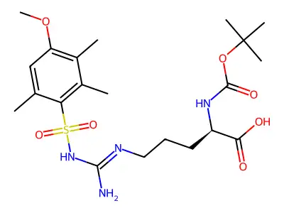 Boc-Arg(Mtr)-OH structure