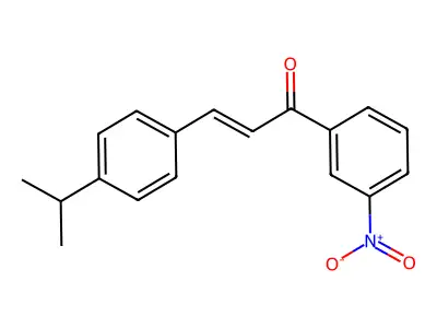 3-(4-Isopropylphenyl)-1-(3-nitrophenyl)prop-2-en-1-one structure