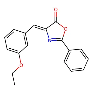 5(4H)-Oxazolone, 4-[(3-ethoxyphenyl)methylene]-2-phenyl- structure