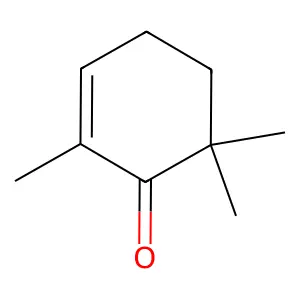 2,6,6-Trimethyl-2-cyclohexen-1-one structure