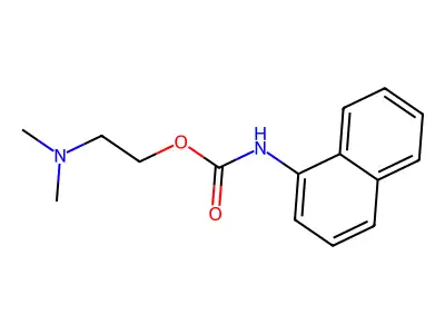 2-(Dimethylamino)ethyl naphthalen-1-ylcarbamate structure