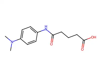 5-{[4-(Dimethylamino)phenyl]amino}-5-oxopentanoic acid structure