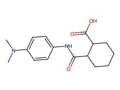 4'-(Dimethylamino)hexahydrophthalanilic acid structure
