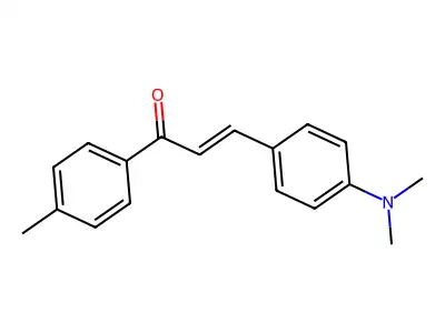 3-[4-(Dimethylamino)phenyl]-1-(4-methylphenyl)prop-2-en-1-one structure