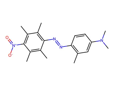 4'-(Dimethylamino)-4-nitro-2,2',3,5,6-pentamethylazobenzene structure