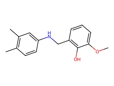 2-{[(3,4-Dimethylphenyl)amino]methyl}-6-methoxyphenol structure