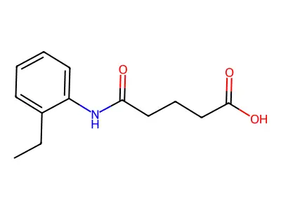 5-(2-Ethylanilino)-5-oxopentanoic acid structure