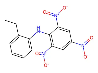 N-(2-Ethylphenyl)-2,4,6-trinitrobenzenamine structure