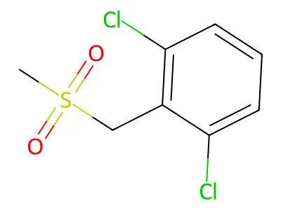 1,3-Dichloro-2-(methylsulfonylmethyl)benzene structure