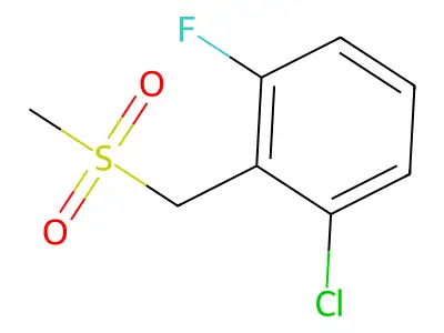 2-Chloro-6-fluorobenzylmethylsulfone structure