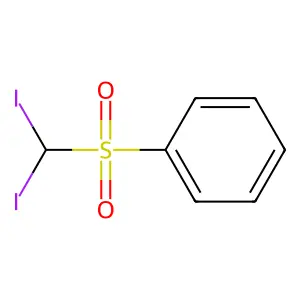 Diiodomethylsulfonylbenzene structure