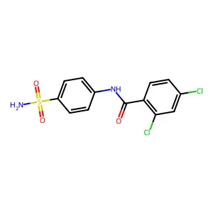 2,4-dichloro-N-(4-sulfamoylphenyl)benzamide structure