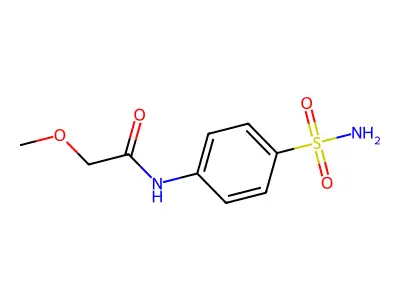 2-methoxy-N-(4-sulfamoylphenyl)acetamide structure