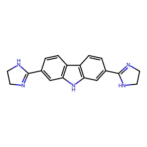2,7-Bis(2-imidazolinyl)carbazole structure