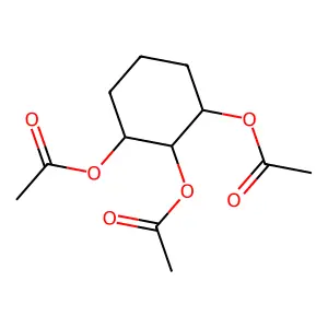 (2,3-Diacetyloxycyclohexyl) acetate structure